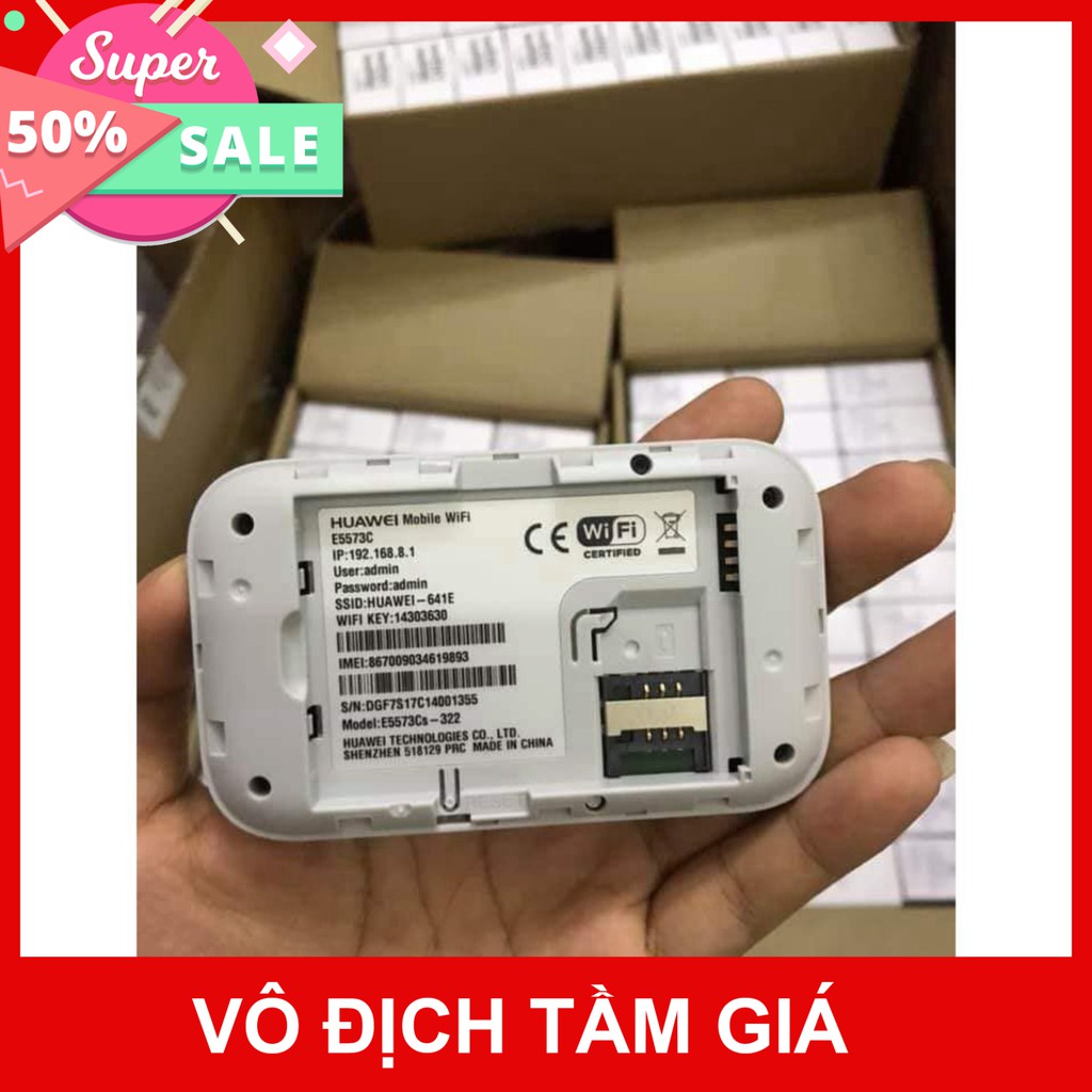 VIENTHONGMAILINH Bộ phát wifi 3G/4G Huawei E5573 LTE Hỗ trợ 4G tại Việt Nam tốc độ cao 150Mbps