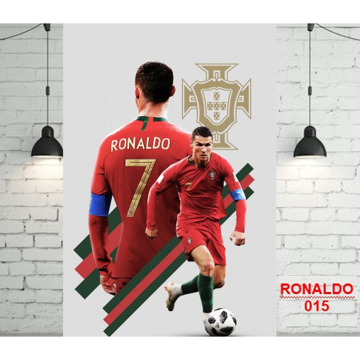 Decal poster cầu thủ Ronaldo - Messi Neymar- Salah, clb bóng đá Mu Barca Chelsea -Real Arsenal Liverpool
