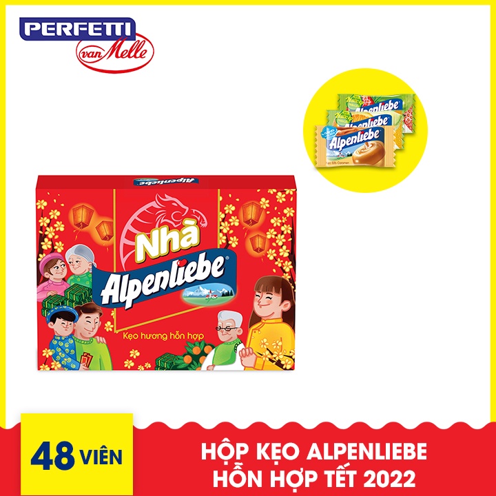 Hộp Kẹo Alpenliebe Hỗn Hợp Tết 2022 - 168g