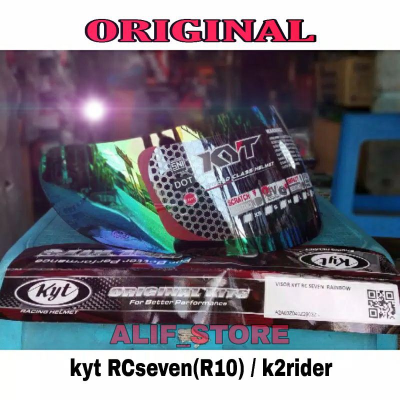 Kính Mũ Bảo Hiểm Màu Cầu Vồng Kyt Rc Seven R10 R-10 K2 Rider