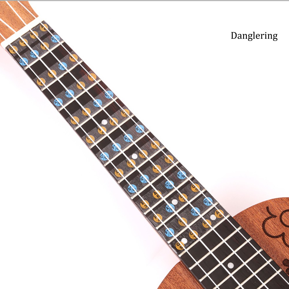 Miếng Dán Bảng Tên Ghi Chú Đàn Ukulele Cho Người Mới Bắt Đầu