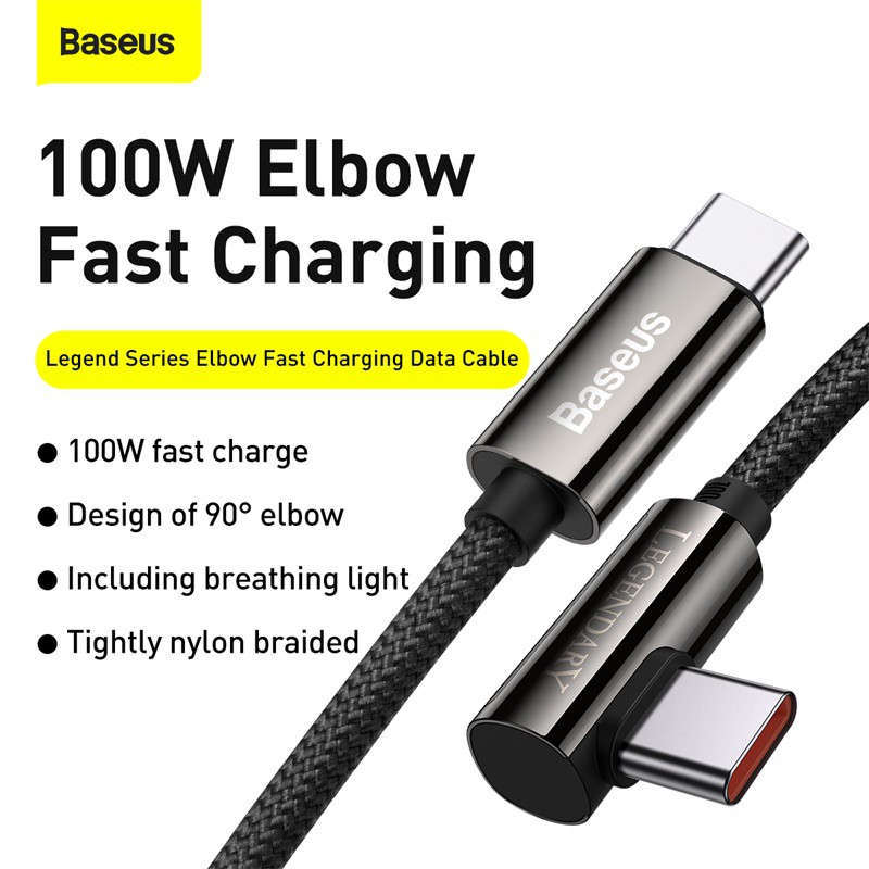 Cáp sạc Baseus 100W Legend Seri USB C Type-C sạc nhanh