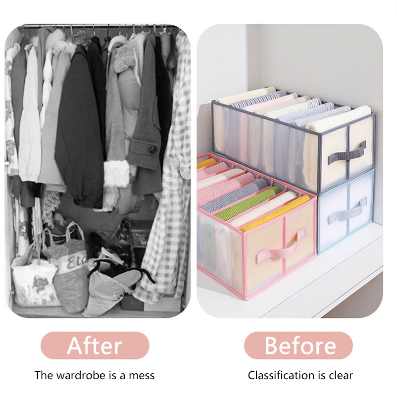 Hộp Đựng Quần Áo Gấp Gọn Chia Ngăn  Hộp Đựng Đồ Lót Vớ Tất Tiện Dụng Có In Họa Tiết Sắc Nét Dễ Vệ Sinh