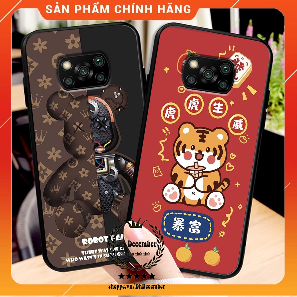 Ốp lưng Xiaomi POCO X3 / POCO X3 PRO / POCO X3 NFC in hình 3D lucky, gấu Brick xinh xắn - KHÔNG NÊN BỎ LỠ