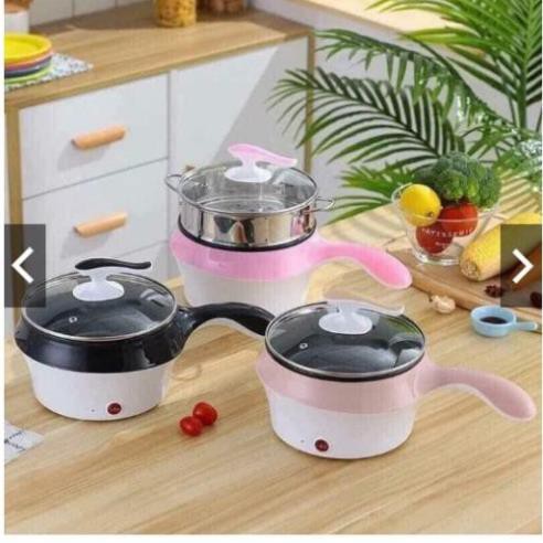 Nồi Lẩu, Ca Nấu Mì 2 Tầng Mini Đa Năng, Chiên, Hấp, Lẩu, Rán Siêu Tiện Dụng