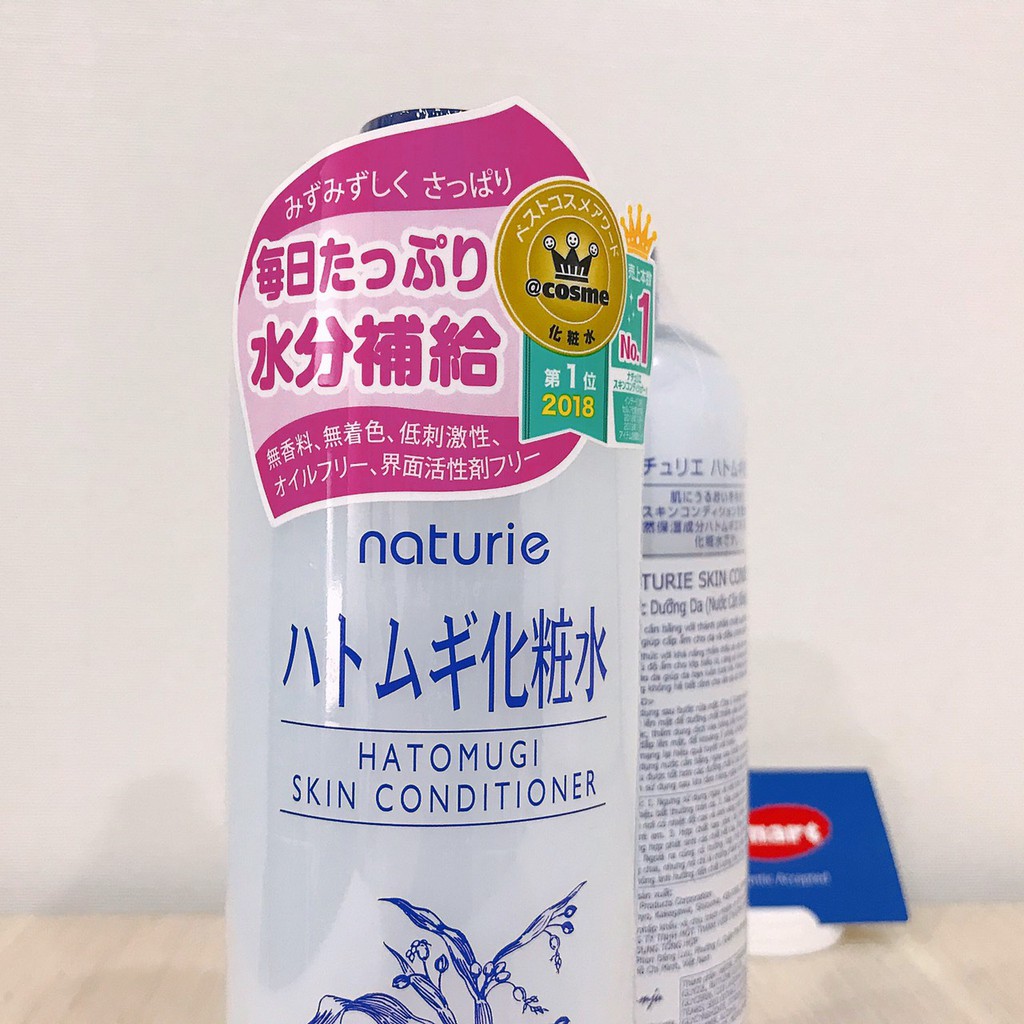 Nước Cân Bằng Naturie Dưỡng Ẩm Da Từ Hạt Ý Dĩ 500ml