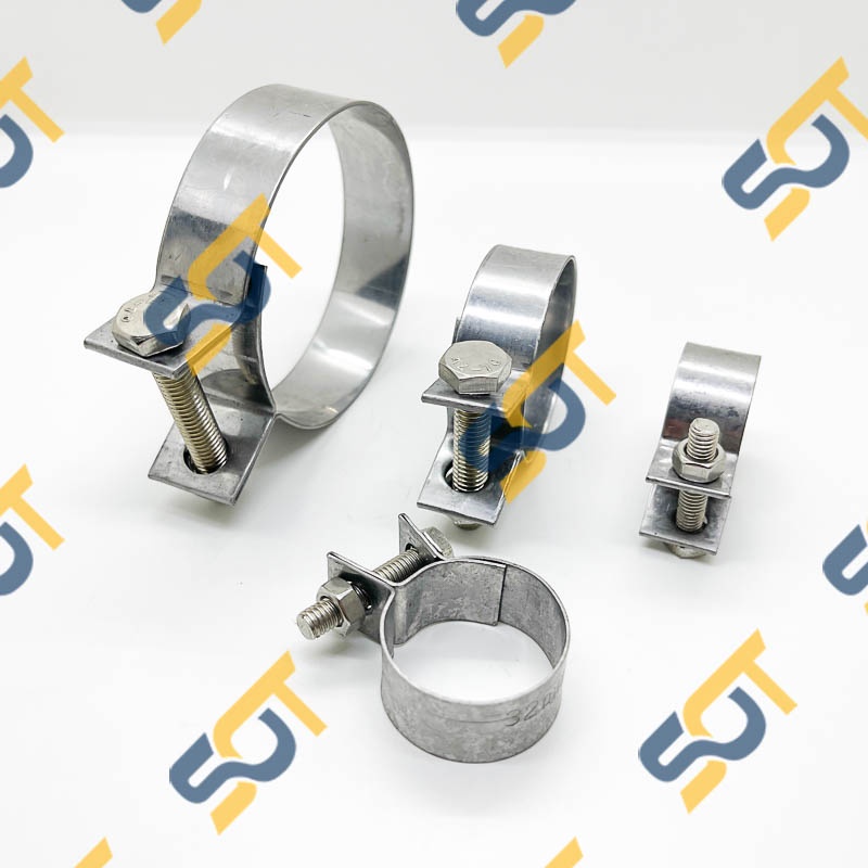 Đai Siết Ống, Cổ Dê Bu Lông Siết Ống Cố Định Dây Mềm, Quai Nhê Siết Ống