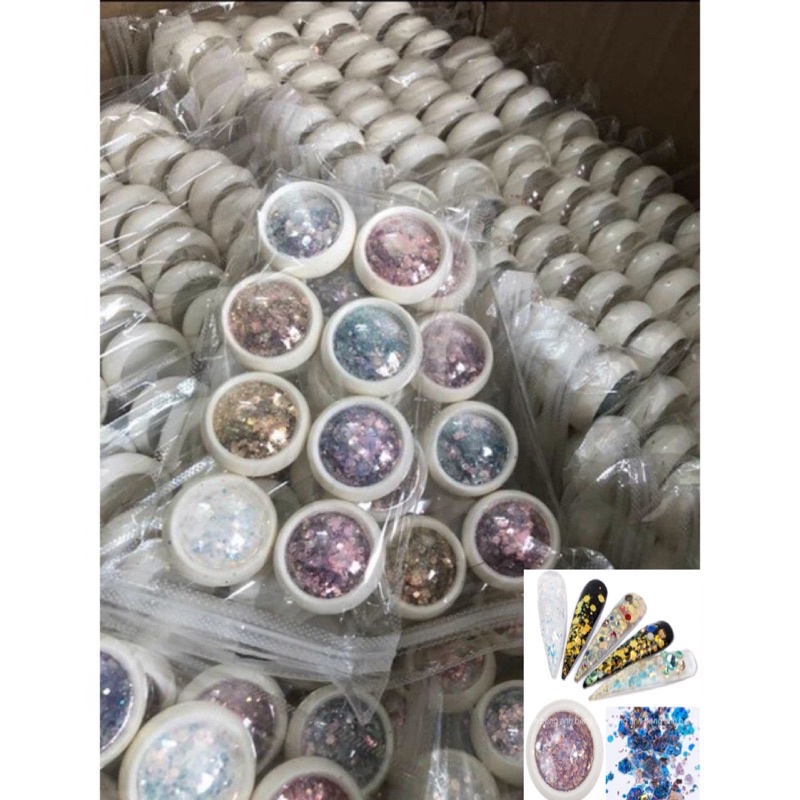 Sét nhũ vây cá,nhũ kim tuyến siêu sáng 8 hũ ☄️FREESHIP☄️