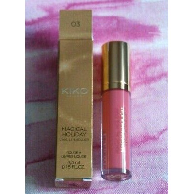 Son Kem Kiko Magical Holiday Vinyl Lip Lacquer Hương Trái Cây, mượt môi, Mềm Môi, không khô môi  Kiko Milano Italy