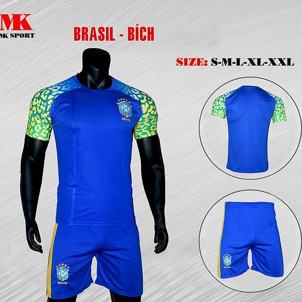 Quần áo đá banh BRASIL 2022 của MK - thấm mồ hôi tốt,thoáng mát - hàng phân phối chính hãng