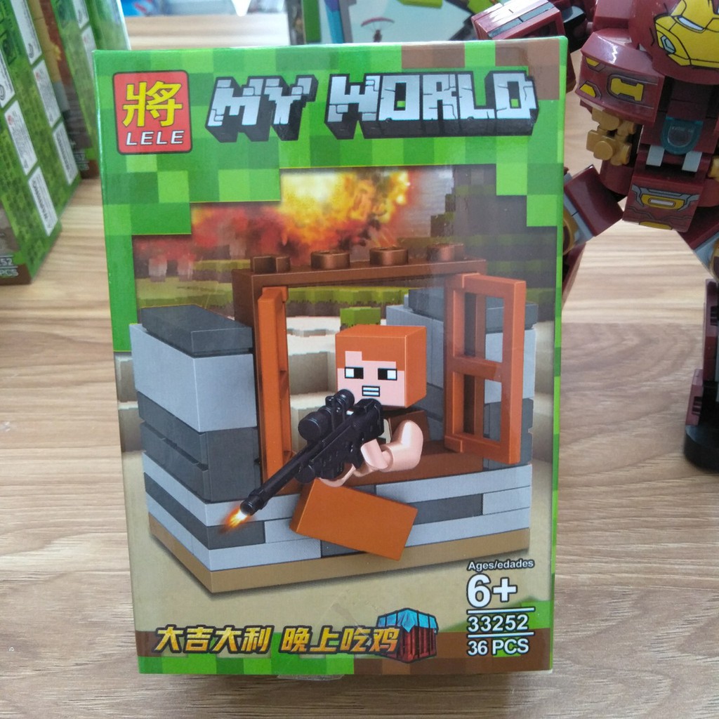 Lắp ráp xếp hình lego minecraft my world 33252 : 8 mẫu lego minecraft (Khách hàng chat chọn mẫu)