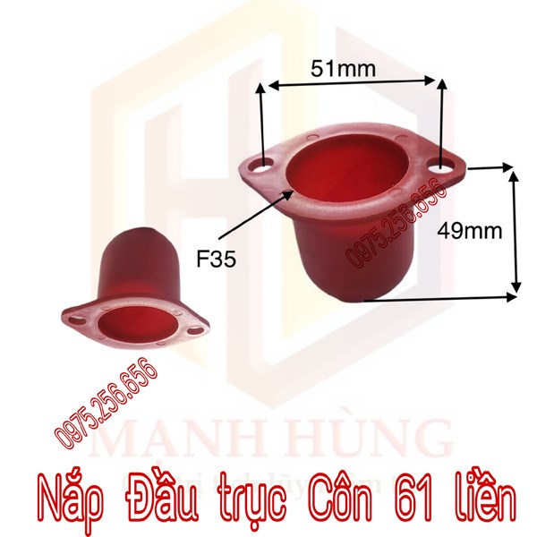 Nắp 2 tai Đầu trục Côn 61 liền