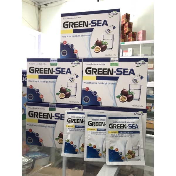 Oresol chanh leo Green- Sea Hộp 20 gói - Hương vị thơm ngon, dễ uống