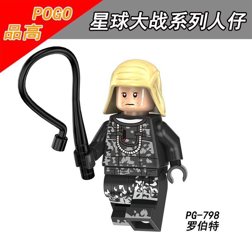 Đồ chơi búp bê cho trẻ emKhối xây dựng Pingo PG8142 Dòng Star Wars IG-88 Robert Obi Wanda Merron nữ phi công