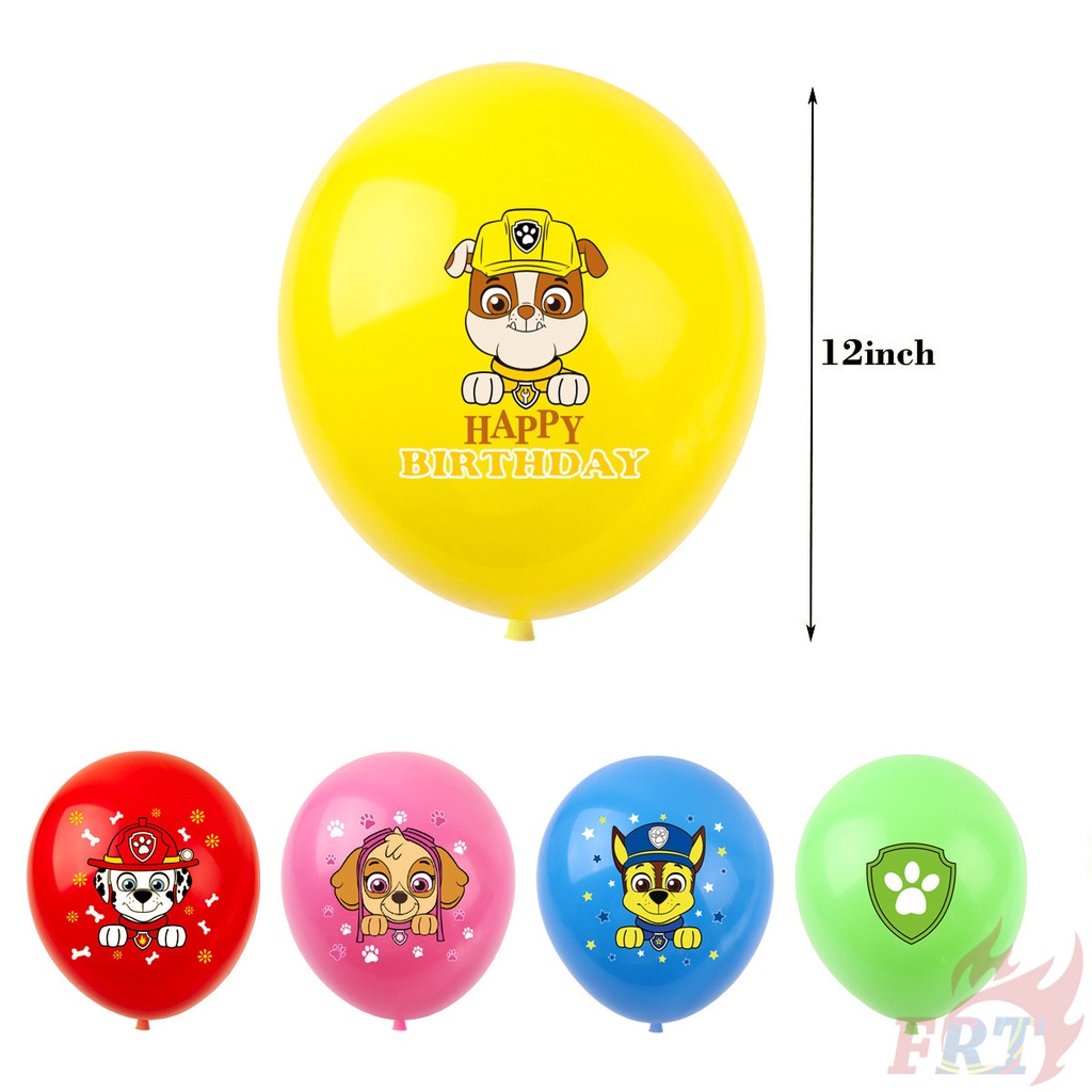 Bong bóng trang trí sinh nhật 12 inch seri paw patrol dễ thương