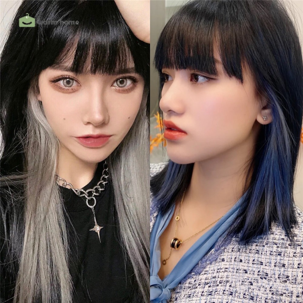 Tóc giả dài thẳng nhiều màu tùy chọn hợp thời trang cho nữ