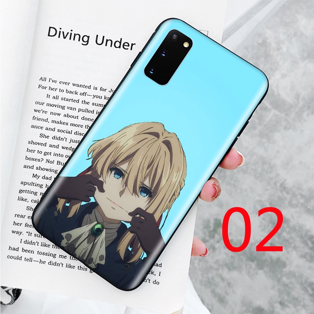 Ốp điện thoại mềm in hình hoạt hình Violet Evergarden cho Samsung Galaxy S10 Lite S20 Ultra A50 A50S Plus A70 A70S