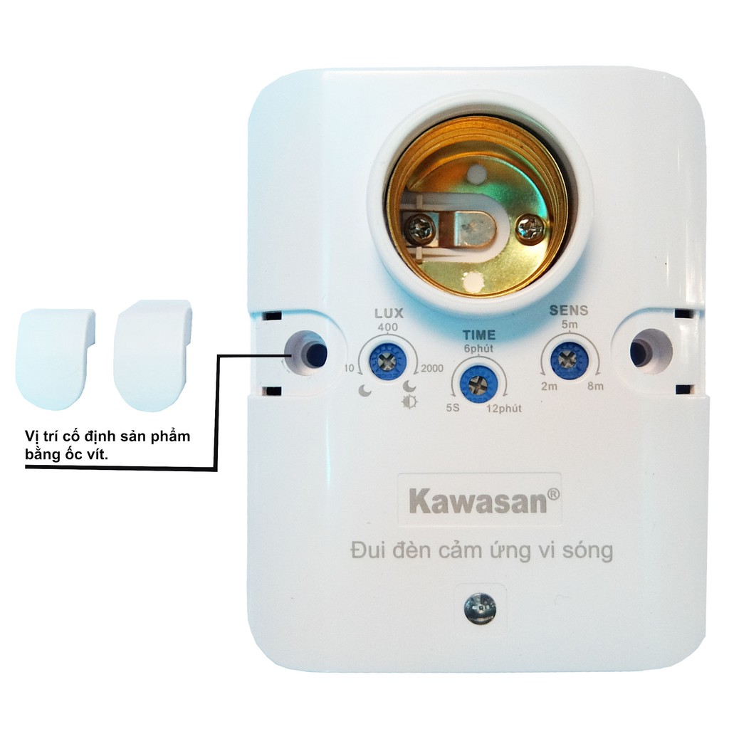 Đui Đèn Cảm Ứng Vi Sóng KAWASAN KW-RS686B