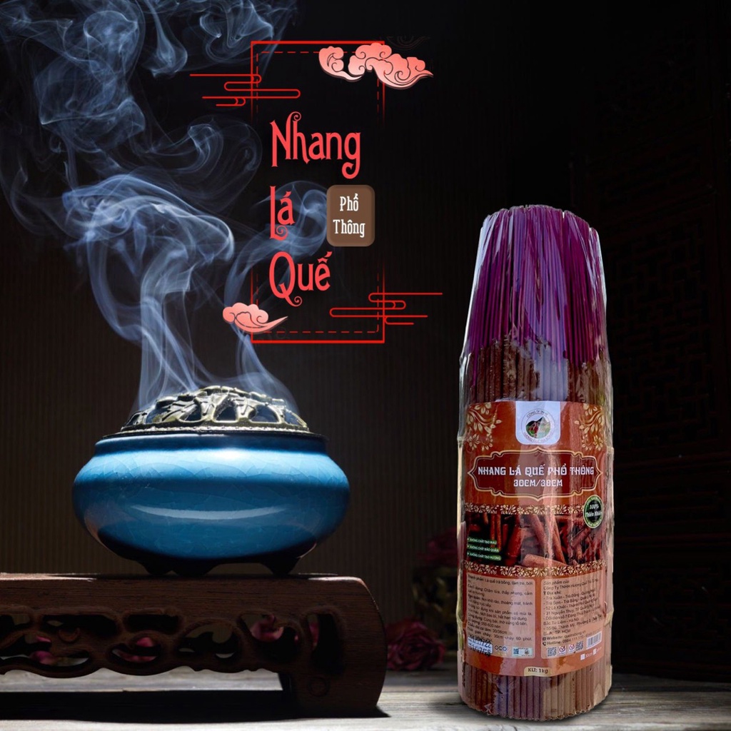 Nhang Lá Quế Phổ Thông Size 30/38cm 1Kg
