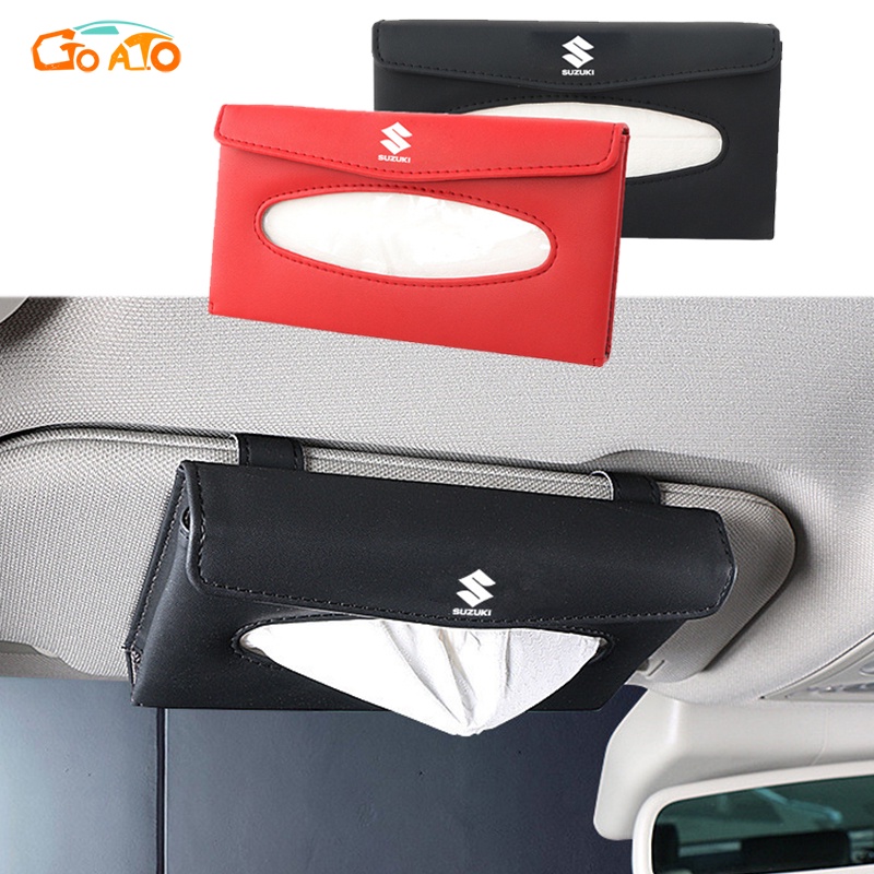 GTIOATO Tấm Che Nắng Ô Tô Hộp Đựng Khăn Giấy Ô Tô Da HộP ĐựNg GiấY TrêN Xe Ô Tô HộP ĐựNg GiấY ĂN TrêN Ô Tô HộP ĐựNg Đồ TrêN Ô Tô Phụ Kiện Xe Hơi Cho Suzuki XL7 Swift Sport Vitara Dzire APV Ertiga Carry Celerio Ciaz Jimny