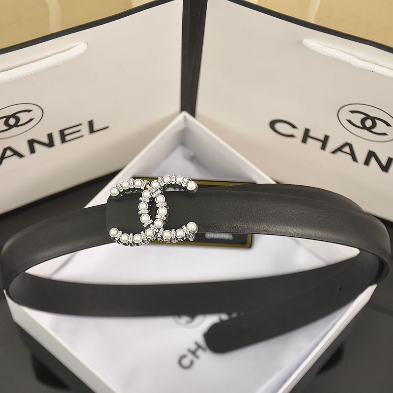Thắt Lưng Khóa Cài In Chữ Chanel Phong Cách Hàn Quốc Dễ Phối Đồ Thời Trang Cho Nữ