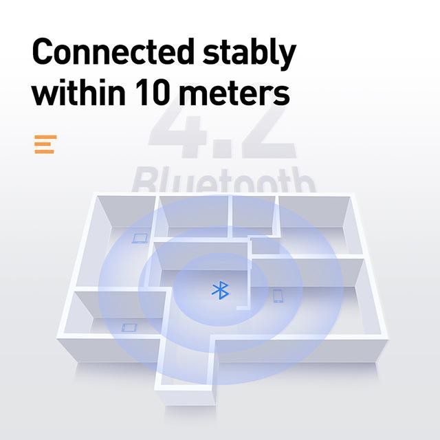 Loa Bluetooth Cao Cấp Baseus Encok E09 Có Thể Chơi Nhạc Qua WIFI Âm Thanh 3D Chân Thật Sống Động Có Đồng Hồ Báo Thức