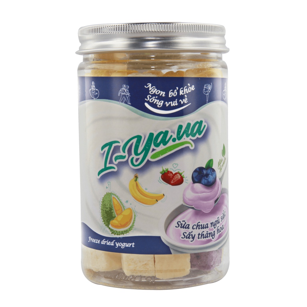 Sữa chua ngũ sắc sấy thăng hoa I-Yaua hũ 55g