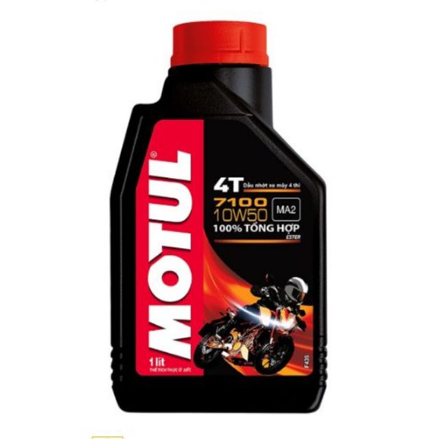 Nhớt Ester 100% tổng hợp Motul 7100 10W50 MA2 SN 4T