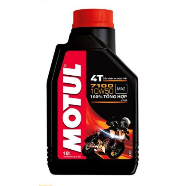 Nhớt Ester 100% tổng hợp Motul 7100 10W50 MA2 SN 4T (dầu xe máy toàn phần)