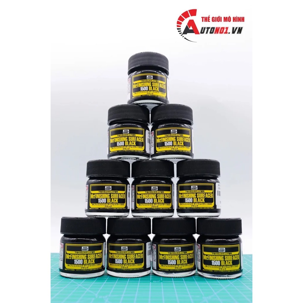 Lacquer sơn lót mô hình màu đen - trắng - xám hạt 1500 Sf288 - Sf289 - Sf291- Sf292 Mr.Hobby