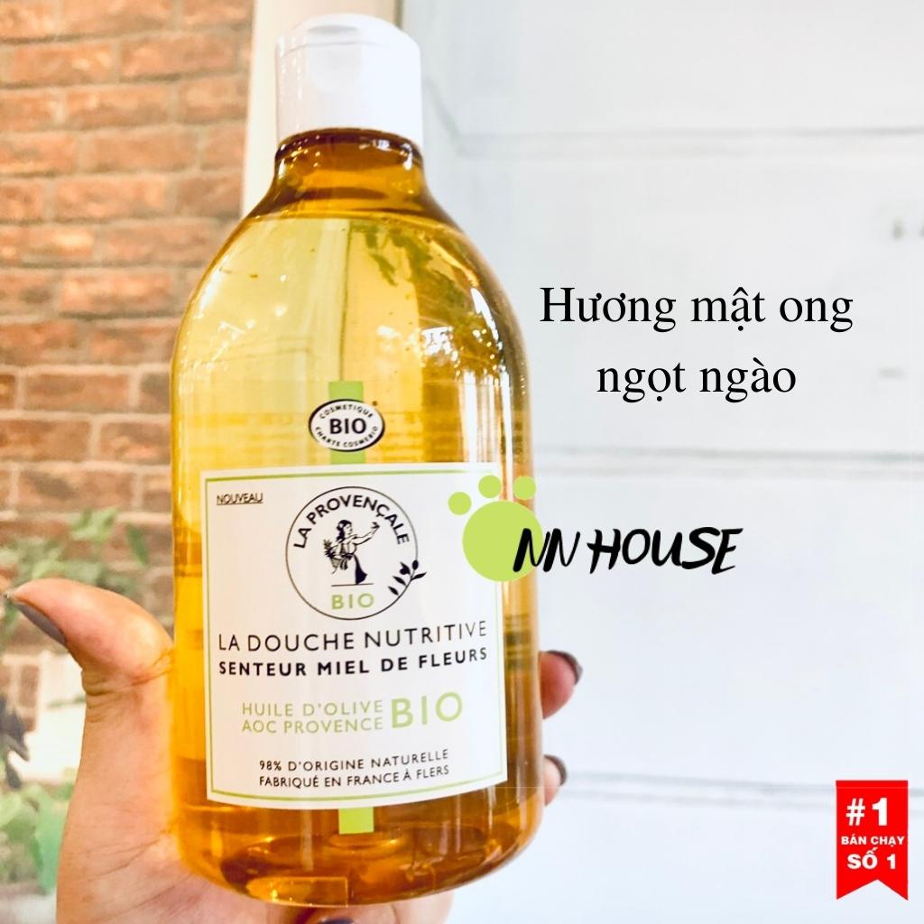 Sữa tắm dưỡng ẩm và dưỡng trắng body La Provencale Bio dưỡng da toàn thân mịn màng,làm sạch da,tái tạo da từ thiên nhiên