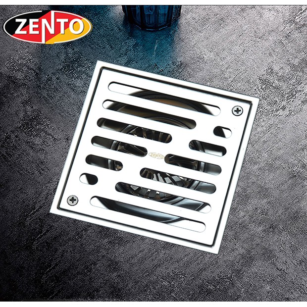 Thoát sàn chống mùi ban công inox304 Zento ZT562-2U (123x123)