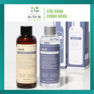 [Chính Hãng] Nước Hoa Hồng Klairs Supple Preparation Toner 180ml