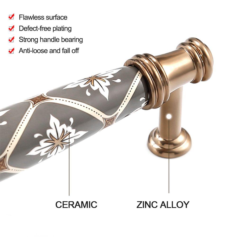 Tay Nắm Cửa Tủ Bằng Gốm Phong Cách Trung Hoa