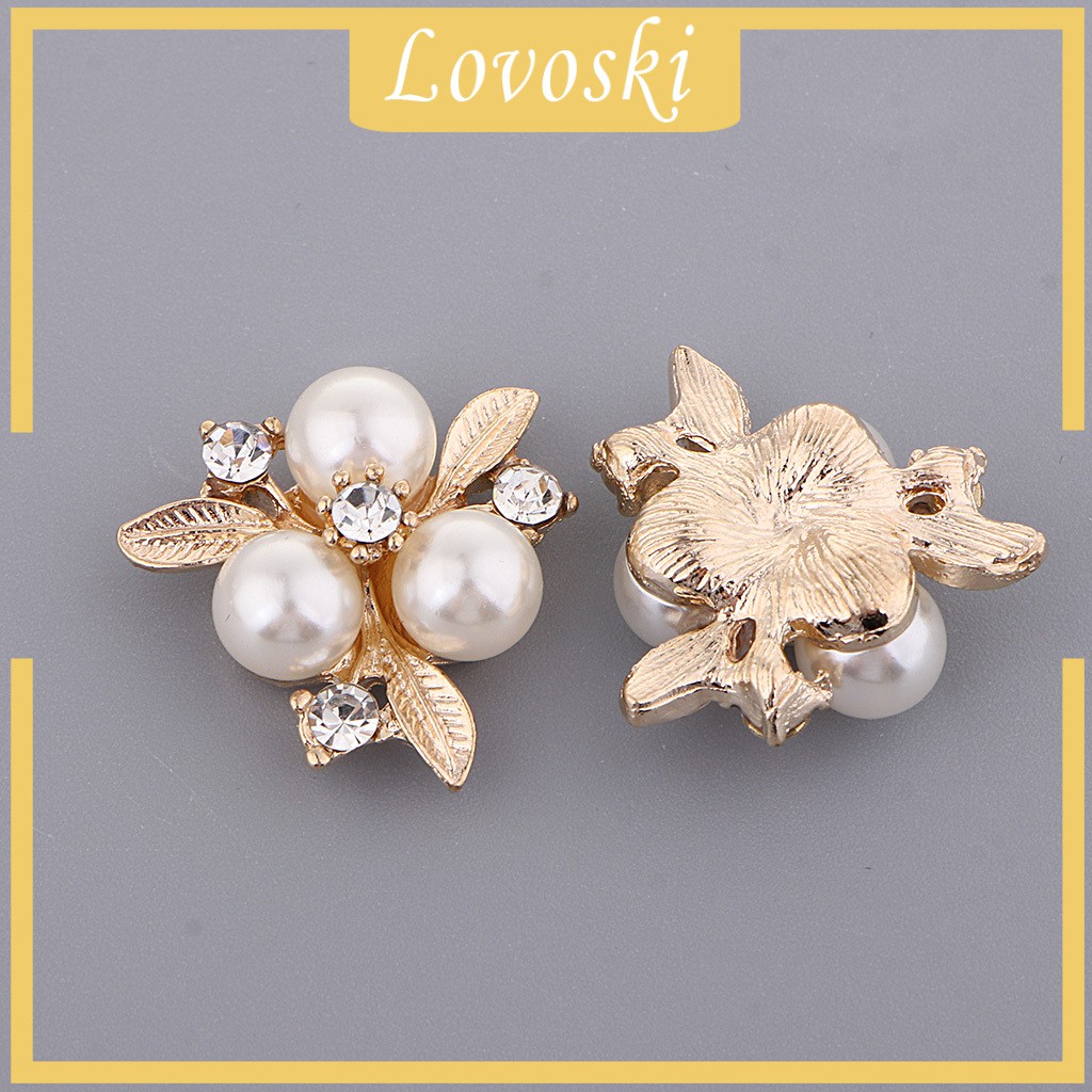 Set 10 Nút Cài Trang Trí Vỏ Điện Thoại Cô Dâu Đính Đá Sang Trọng