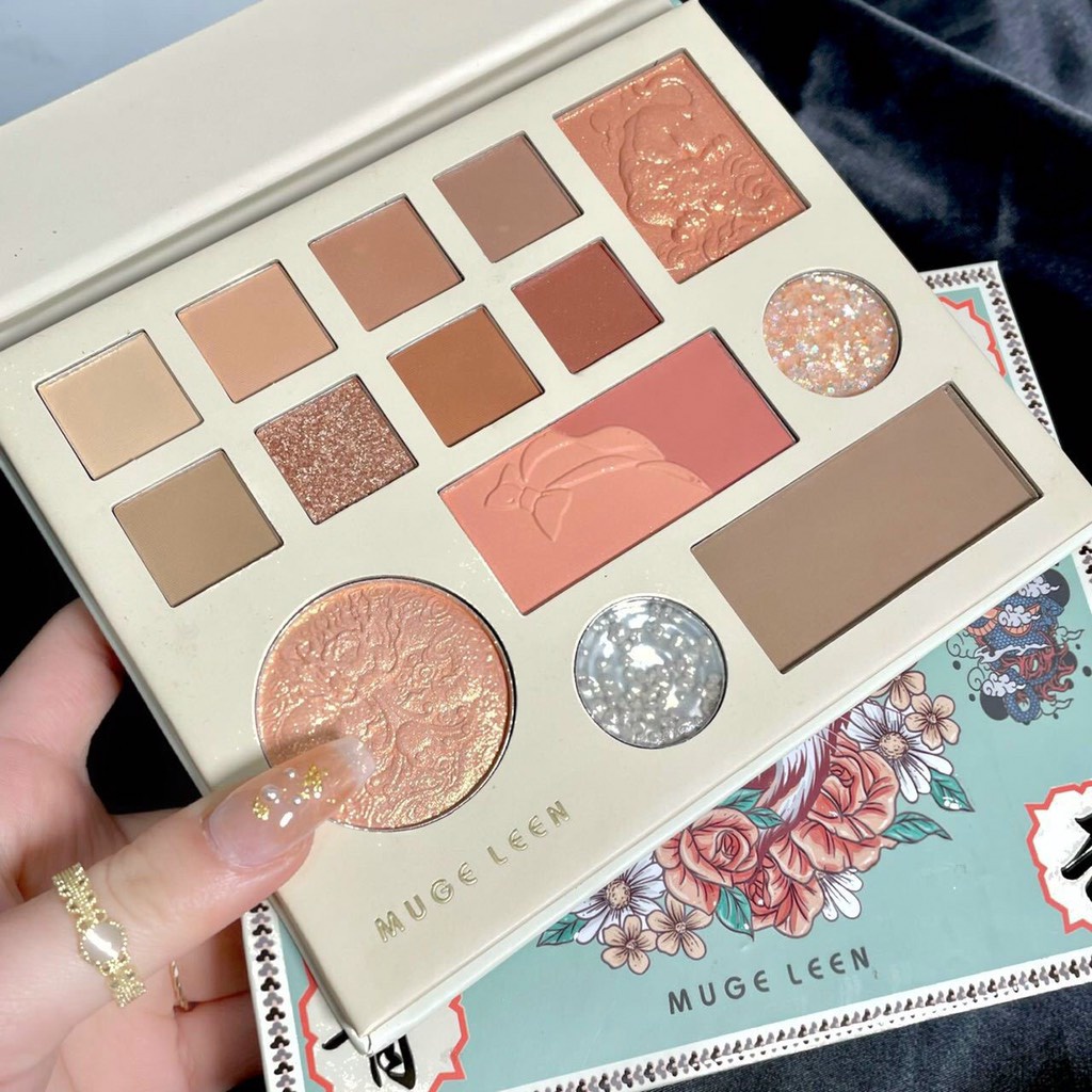 Bảng phấn mắt 14 ô con hổ Mugee leen