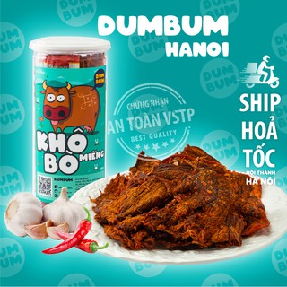 Khô bò miếng 250g Dumbum đồ ăn vặt Hà Nội vừa ngon vừa rẻ