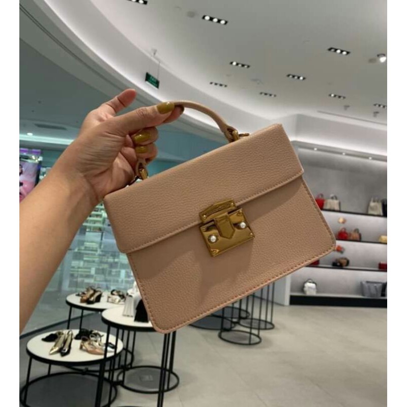 Túi hộp 3 ngăn túi cốp ba ngăn FULL bốn màu trắng , đen, nude, hồng