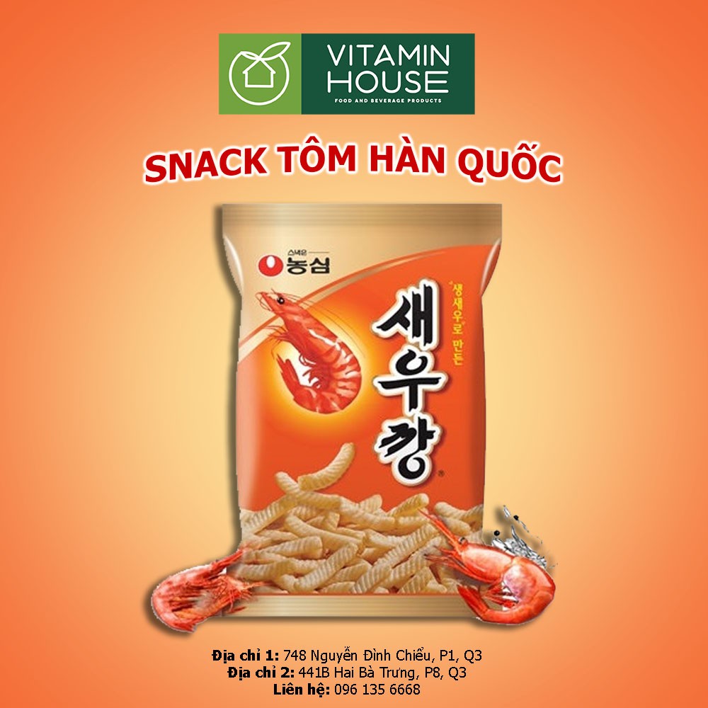 [VITAMIN HOUSE] Snack tôm không cay HQ 90g