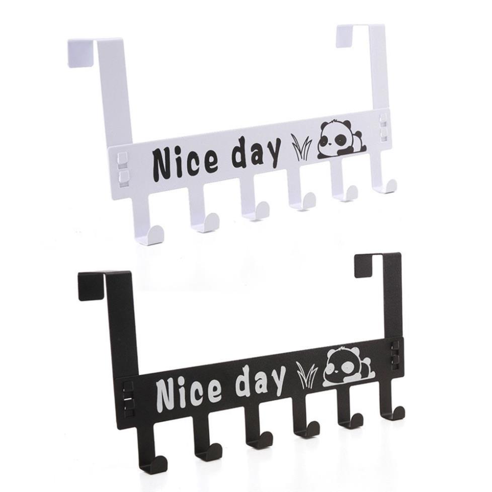 Móc Treo Quần Áo Gắn Sau Cánh Cửa Phòng Sơn Tĩnh Điện Loại 1, In Chữ Nice Day