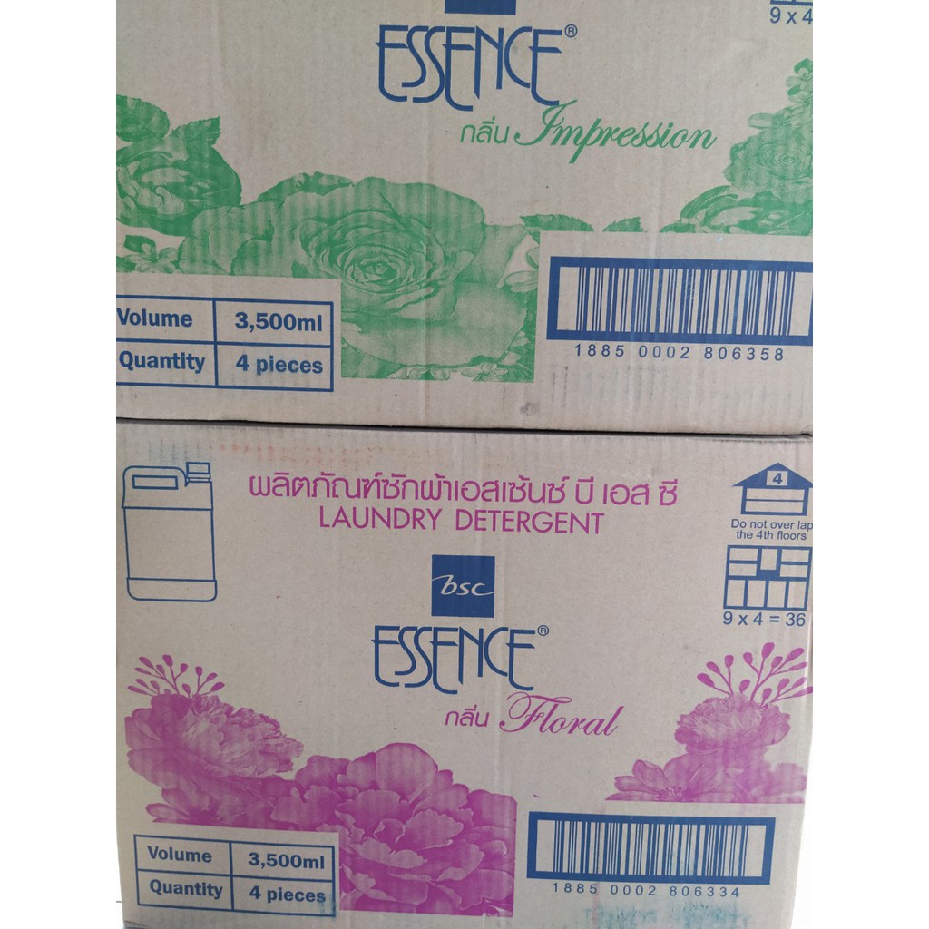 Nước giặt Essence 3500 ml (can 3.5L) nhập khẩu Thái Lan.