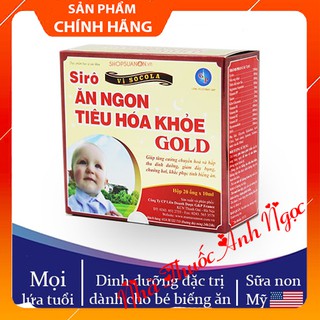 Siro Ăn Ngon, Tiêu Hóa Khỏe Gold (20 ống)