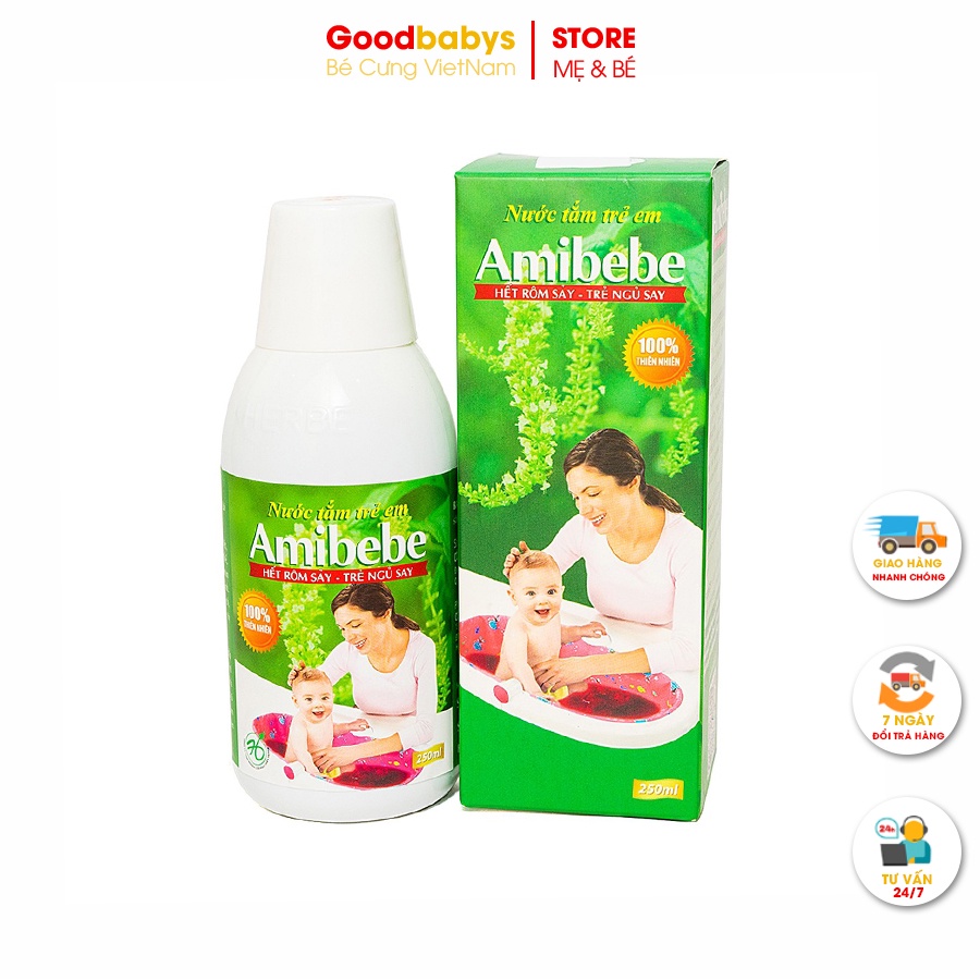 Sữa tắm thảo dược amibebe cho bé
