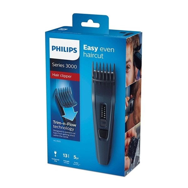 Máy Tạo Kiểu Tóc Cho Nam Philips HC3505 Điện áp 240 V Kích thước 70 x 140 x 253 mm