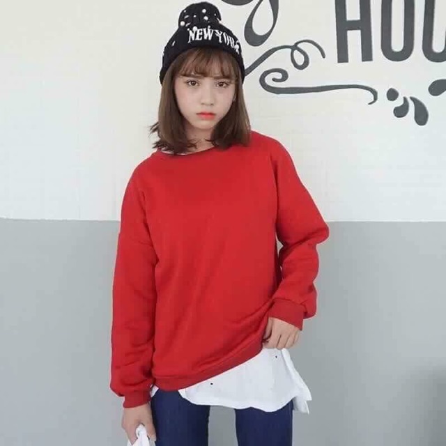 TRÙM BUÔN LẺ🍀🍀🍀Áo Hoodie Không Mũ Trơn | BigBuy360 - bigbuy360.vn