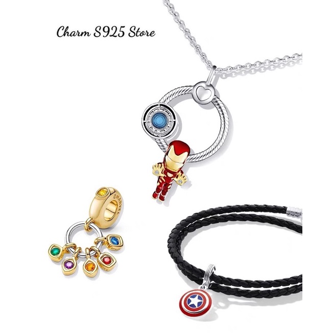 CHARM PAN ALE MARVEL THE AVENGERS BẠC S925 CAO CẤP