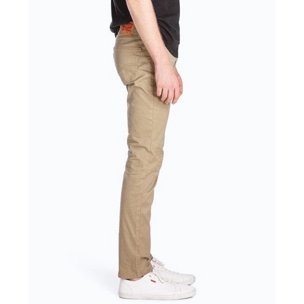 Quần Kaki Jean Màu kem KA-03, Quần Kaki Nam Dáng Ôm Đứng, Chất vải co giãn thoải mái - Doki
