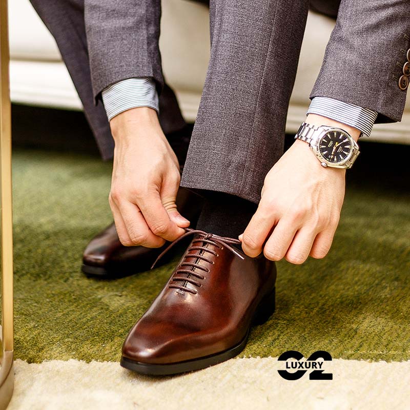 Giày da nam Luxury dáng Oxford BL817-6-D phong cách công sở chất da cao cấp nhiều size