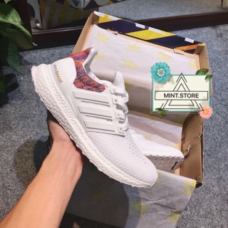 Giày Sneaker Ultra Boost Trắng Rainbow