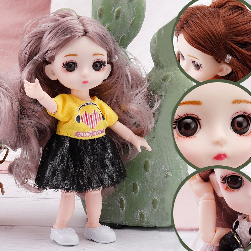 Búp bê Barbie 17cm tỉ lệ 1/12 xinh xắn cho bé